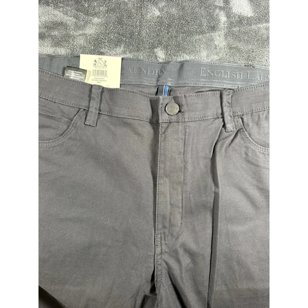NEW‎ NWT English Laundry Pants  Shadow Grey  Slimmer Straight Leg Stretch 40x30